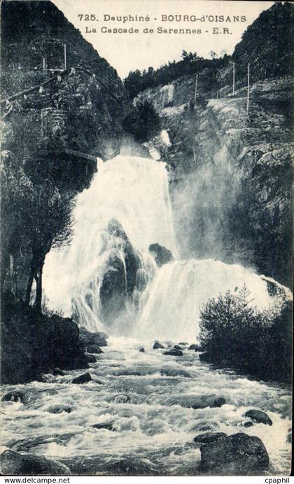 CPA Dauphine Bourg d'Oisans La cascade de Sarennes
