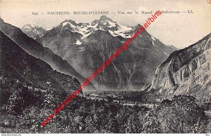 Vue sur le massif de Belledonne - Bourg-d'Oisans - (38) Isère