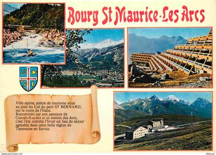 73 - Bourg Saint Maurice - Les Arcs - Multivues - Blasons - CPM - Voir Scans Recto-Verso