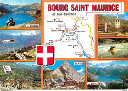 CPM Bourg Saint Maurice Lac de Roselen Les Arcs 1800 Bourg Saint Maurice