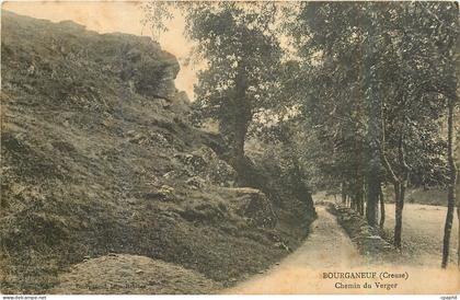 CPA Bourganeuf Creuse Chemin du Verger