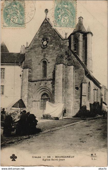 CPA Bourganeuf Eglise Saint-Jean FRANCE (1050157)