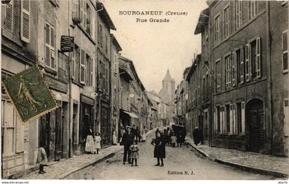 CPA Bourganeuf Rue Grande (1392582)