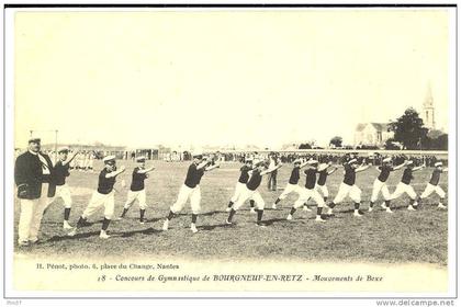BOURGNEUF EN RETZ - Concours de Gymnastique - Boxe