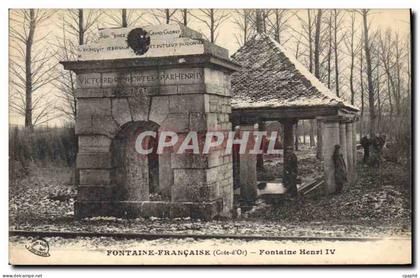CPA Fontaine Francaise Cote d Or Fontaine Henri IV