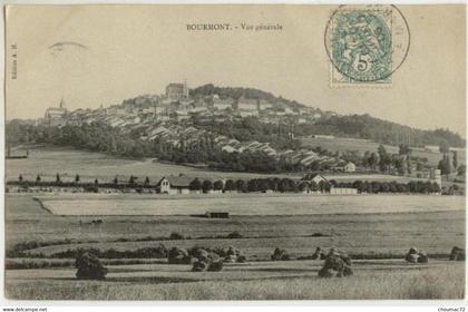(52) 002, Bourmont, AH, Vue générale, voyagée en 1906, TB