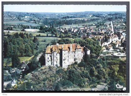 23 Boussac vue aerienne chateau    D23D  K23031K  C23031C RH030925