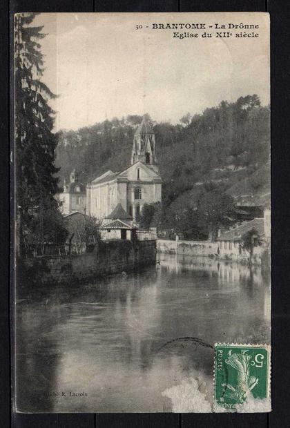CPA 24 - Brantome - La Dronne Eglise du XIIe siecle