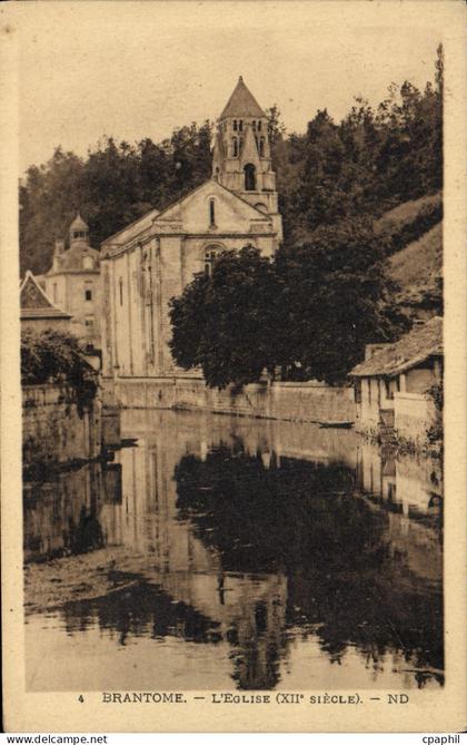 CPA Brantome L'Eglise