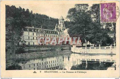 CPA brantome-La dronne et l'Abbaye