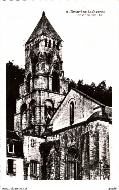 CPA Brantome Le Clocher De L'Eglise