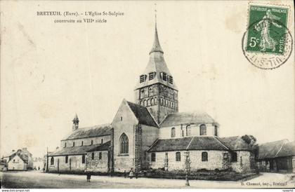 CPA Breteuil L'Eglise St Sulpice