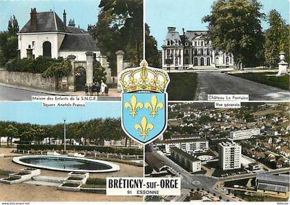 Carte Postale - 91 - Brétigny sur Orge - Multivues - Blasons - CPSM grand format - Voir Scans Recto-Verso - Poscard - Ca