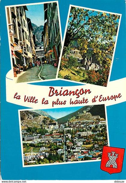 Carte Postale - 05 - Briançon - Multivues - Blasons - Flamme Postale de Allemont - CPM - Voir Scans Recto-Verso - Poscar