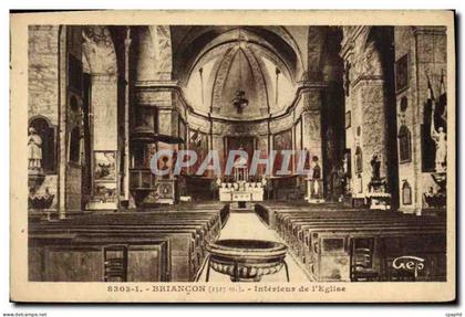 CPA Briancon Interieur de l'Eglise