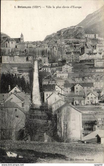 CPA Briancon Ville la plus elevee d'Europe