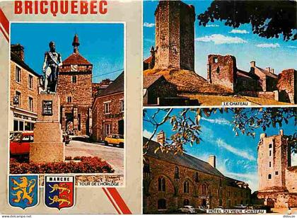 50 - Bricquebec - Multivues - Automobiles - Blasons - Vieilles pierres - CPM - Voir Scans Recto-Verso