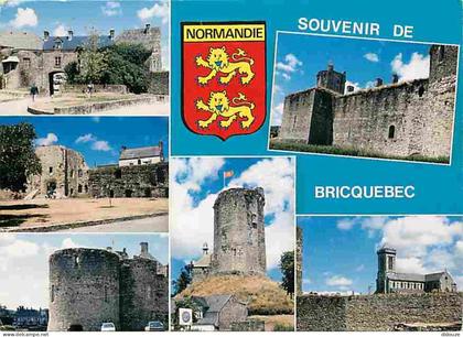 50 - Bricquebec - Multivues - Blasons - Vieilles pierres - CPM - Voir Scans Recto-Verso