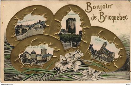 CPA BRICQUEBEC - Un bonjour (149215)