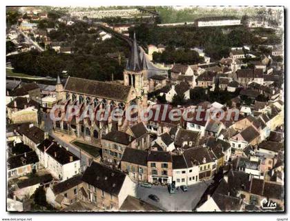 CPSM Brie Comte Robert (S et M) Vue aerienne sur le Centre