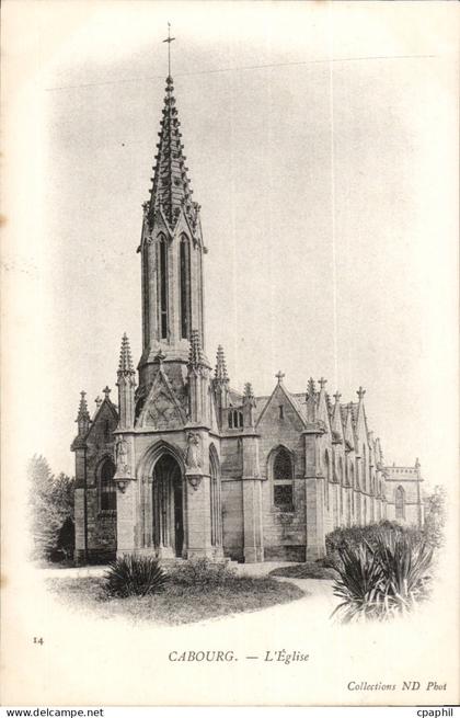 Cabourg CPA L'eglise