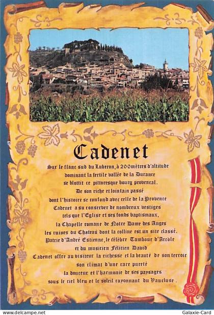 84 CADENET VUE GENERALE DE CADENET