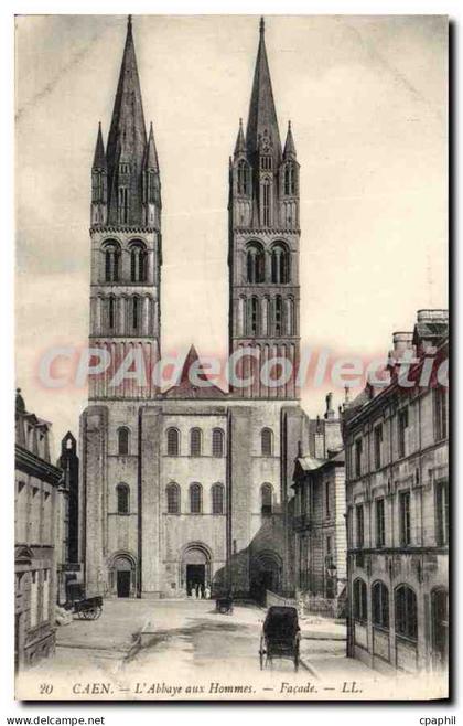 CPA Caen l'Abbaye aux Hommes facade