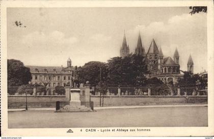 CPA Caen lycee et Abbaye aux hommes