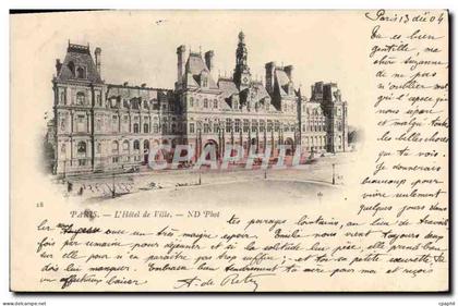 CPA Paris l'Hotel de Ville