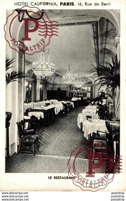 HOTEL CALIFORNIA LE RESTAURANT  PARIS