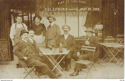 PARIS : Cafés, Hotels, Restaurants, Beau Lot de neuf Cartes- Photos, Vers 1900, A Situer, Voir Scans...
