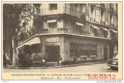 - paris -ref-B420-  restaurant poissonnerie - maison prunier traktir - 16 ave victor hugo - restaurants - 16 e arrond .