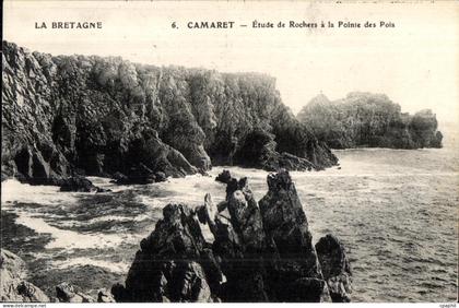 Camaret sur Mer - Etude de Rochers a la Pointe des Pois - CPA