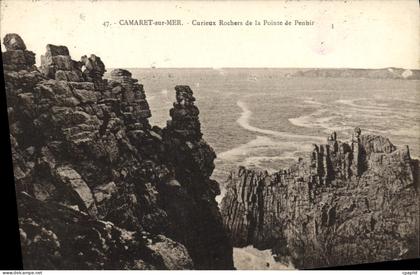 CPA Camaret sur Mer Curieux Rochers de la Pointe de Penhir