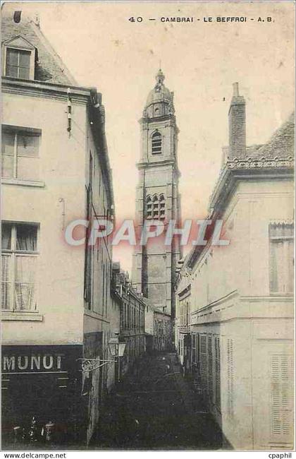 CPA Cambrai Le Beffroi