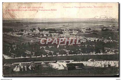 CPA Camp de Chalons et Mourmelon le Grand Vue prise en ballon