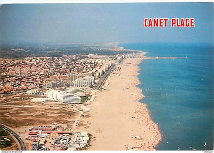 Carte Postale - 66 - Canet Plage - Vue Générale aérienne - Au premier plan Canet Sud - CPM - Voir Scans Recto-Verso - Po