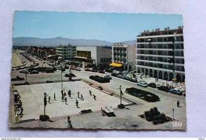 Cpm, Canet plage, les boulevards, le casino, Pyrénées Orientales 66