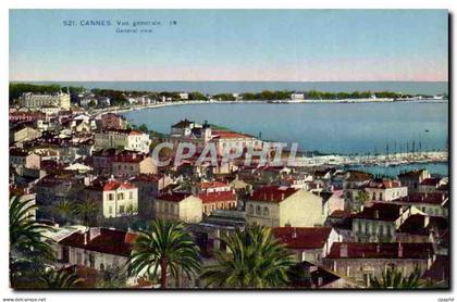 Cannes CPA Vue generale