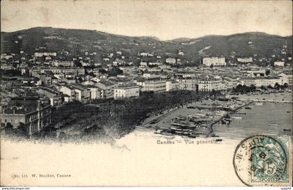 Cannes - Vue Generale CPA
