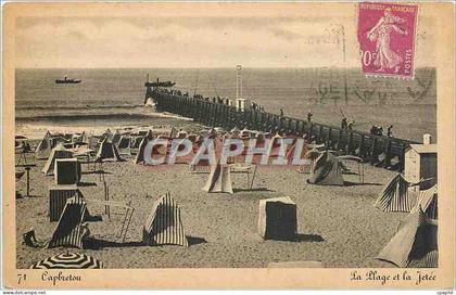 CPA Capbreton La Plage et la Jetee