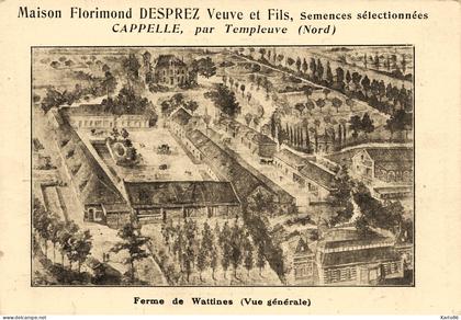 cappelle , par templeuve * Maison Florimond DESPREZ Veuve & Fils , Semences selectionnées * ferme de wattines