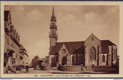 29 - Carantec - La plage de l' église - Non voyagé - Dos divisé...