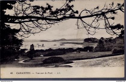 29 - Carantec - Vue sur le port - Voyagé - Dos divisé...
