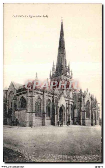 CPA Carentan eglise cote sud
