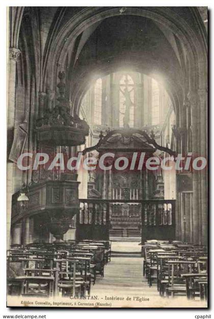 CPA Carentan Interieur De I'Eglise