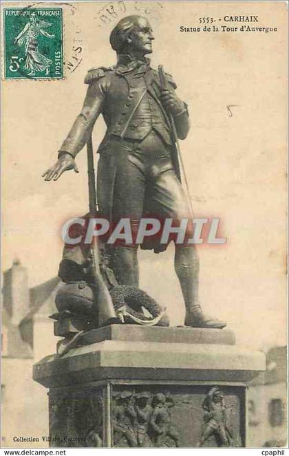 CPA Carhaix Statue de la Tour d'Auvergne