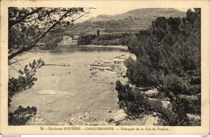 Environs d'Hyeres CPA Carqueiranne Echappee de la baie du Pradon