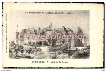 CPA Carrouges Vue Generale Du Chateau