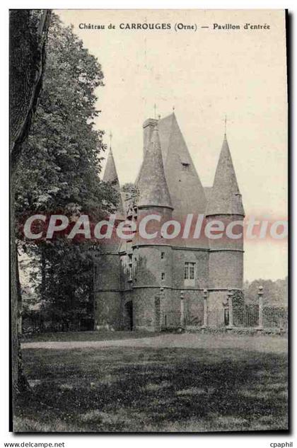 CPA château de Carrouges Pavillon D'Entree